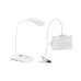 ViviLux LED Task Lamp with Wireless ChargerAND 6" x 4" Optical Grade Distortion-Free 3x Magnifier