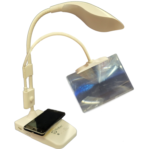 Lámpara-de-trabajo-LED-ViviLux-con-cargador-inalámbrico-y-lupa-3x-de-grado-óptico-sin-distorsión-  Tienda en linea